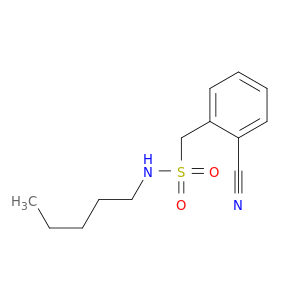 1-(2-Cyanophenyl)-N-pentylmethanesulfonamide
