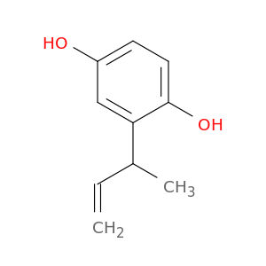 1,4-Benzenediol, 2-(1-methyl-2-propenyl)-