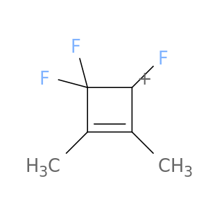 Cyclobutenylium, 1,4,4-trifluoro-2,3-dimethyl-
