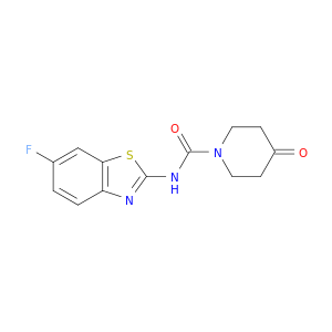 1-Piperidinecarboxamide, N-(6-fluoro-2-benzothiazolyl)-4-oxo-