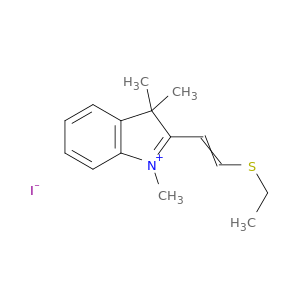 3H-Indolium, 2-[2-(ethylthio)ethenyl]-1,3,3-trimethyl-, iodide
