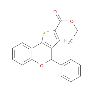 4H-Thieno[3,2-c][1]benzopyran-2-carboxylic acid, 4-phenyl-, ethyl ester