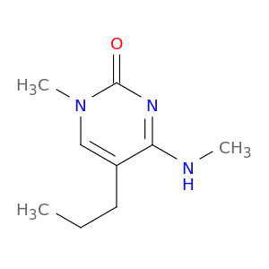2(1H)-Pyrimidinone, 1-methyl-4-(methylamino)-5-propyl-
