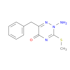 1,2,4-Triazin-5(2H)-one, 2-amino-3-(methylthio)-6-(phenylmethyl)-