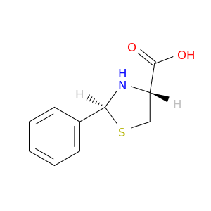 4-Thiazolidinecarboxylic acid, 2-phenyl-, (2S,4R)-