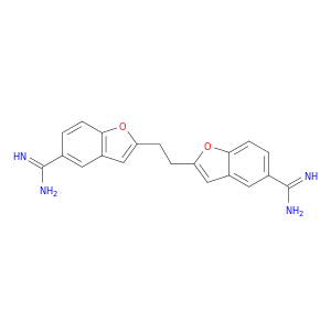 1,2-Di(5-amidino-2-benzofuranyl)ethane