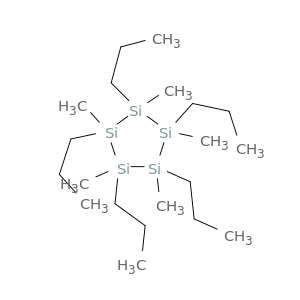 Cyclopentasilane, 1,2,3,4,5-pentamethyl-1,2,3,4,5-pentapropyl-
