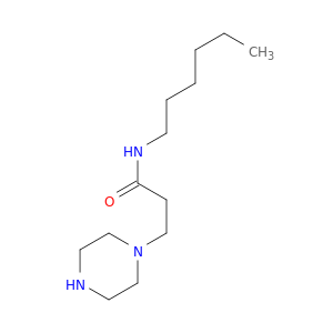 1-Piperazinepropanamide, N-hexyl-