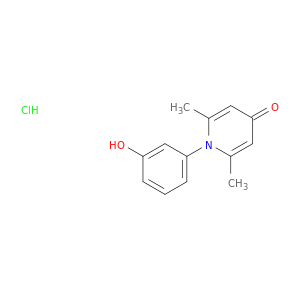 4(1H)-Pyridinone, 1-(3-hydroxyphenyl)-2,6-dimethyl-, hydrochloride