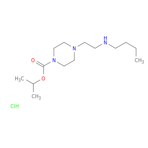 1-Piperazinecarboxylicacid, 4-[2-(butylamino)ethyl]-, 1-methylethyl ester, hydrochloride (1:1)