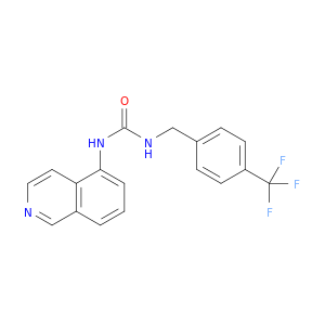 1-(异喹啉-5-基)-3-(4-(三氟甲基)苄基)脲
