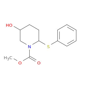 1-Piperidinecarboxylic acid, 5-hydroxy-2-(phenylthio)-, methyl ester