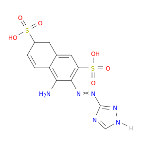 2,7-Naphthalenedisulfonic acid, 4-amino-3-(1H-1,2,4-triazol-3-ylazo)-