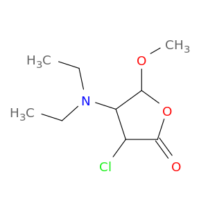 2(3H)-Furanone, 3-chloro-4-(diethylamino)dihydro-5-methoxy-