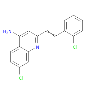 4-Quinolinamine, 7-chloro-2-[2-(2-chlorophenyl)ethenyl]-
