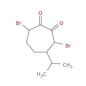 1,2-Cycloheptanedione, 3,7-dibromo-4-(1-methylethyl)-