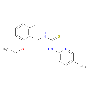 Thiourea, N-[(2-ethoxy-6-fluorophenyl)methyl]-N'-(5-methyl-2-pyridinyl)-