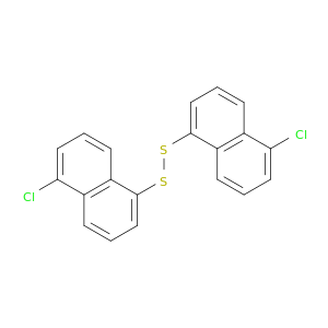 Disulfide, bis(5-chloro-1-naphthalenyl)