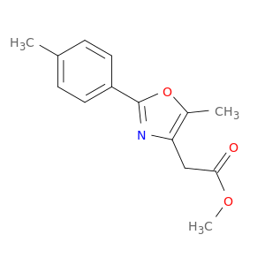 4-Oxazoleacetic acid,5-methyl-2-(4-methylphenyl)-, methyl ester