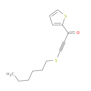 2-Propyn-1-one, 3-(hexylthio)-1-(2-thienyl)-
