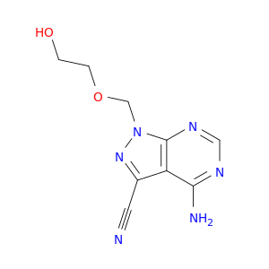 1H-Pyrazolo[3,4-d]pyrimidine-3-carbonitrile,4-amino-1-[(2-hydroxyethoxy)methyl]-