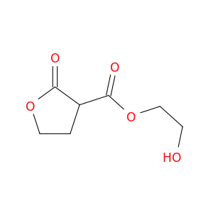 3-Furancarboxylic acid, tetrahydro-2-oxo-, 2-hydroxyethyl ester