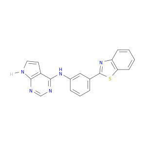 7H-Pyrrolo[2,3-d]pyrimidin-4-amine, N-[3-(2-benzothiazolyl)phenyl]-