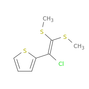 Thiophene, 2-[1-chloro-2,2-bis(methylthio)ethenyl]-