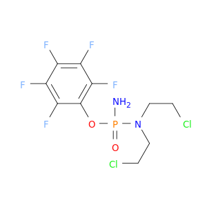 N-[AMINO-(2,3,4,5,6-PENTAFLUOROPHENOXY)PHOSPHORYL]-2-CHLORO-N-(2-CHLOROETHYL)ETHANAMINE
