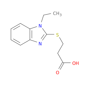 3-((1-Ethyl-1H-benzo[d]imidazol-2-yl)thio)propanoic acid