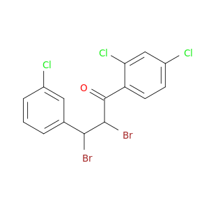 1-Propanone, 2,3-dibromo-3-(3-chlorophenyl)-1-(2,4-dichlorophenyl)-