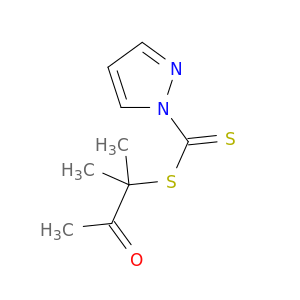1H-Pyrazole-1-carbodithioic acid, 1,1-dimethyl-2-oxopropyl ester