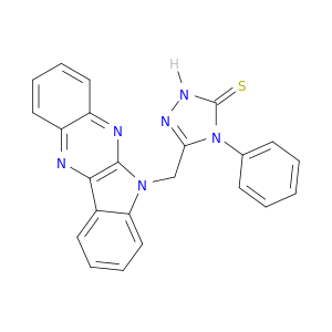 3H-1,2,4-Triazole-3-thione,2,4-dihydro-5-(6H-indolo[2,3-b]quinoxalin-6-ylmethyl)-4-phenyl-