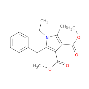 1H-Pyrrole-3,4-dicarboxylicacid, 1-ethyl-2-methyl-5-(phenylmethyl)-, 3,4-dimethyl ester
