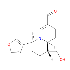 2H-Quinolizine-3-carboxaldehyde,6-(3-furanyl)-1,6,7,8,9,9a-hexahydro-9-(hydroxymethyl)-, (6S,9R,9aS)-