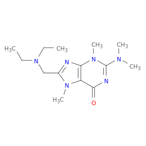 6H-Purin-6-one,8-[(diethylamino)methyl]-2-(dimethylamino)-3,7-dihydro-3,7-dimethyl-