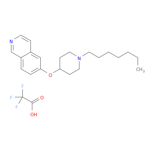 Isoquinoline, 6-[(1-heptyl-4-piperidinyl)oxy]-, 2,2,2-trifluoroacetate (1:1)