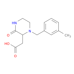 2-(1-(3-Methylbenzyl)-3-oxopiperazin-2-yl)acetic acid