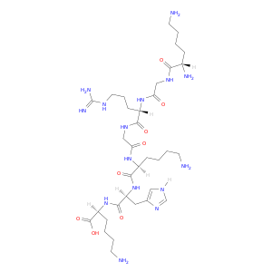 L-Lysine, L-lysylglycyl-L-arginylglycyl-L-lysyl-L-histidyl-