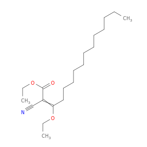2-Pentadecenoic acid, 2-cyano-3-ethoxy-, ethyl ester