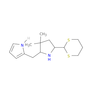 1H-Pyrrole, 2-[[5-(1,3-dithian-2-yl)-3,3-dimethyl-2-pyrrolidinyl]methyl]-