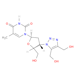 Thymidine,3'-[4,5-bis(hydroxymethyl)-1H-1,2,3-triazol-1-yl]-3'-deoxy- (9CI)