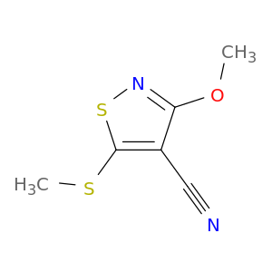 4-Isothiazolecarbonitrile, 3-methoxy-5-(methylthio)-