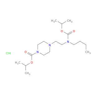 1-Piperazinecarboxylicacid, 4-[2-[butyl[(1-methylethoxy)carbonyl]amino]ethyl]-, 1-methylethyl ester,hydrochloride (1:1)