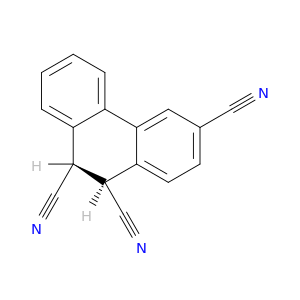 3,9,10-Phenanthrenetricarbonitrile, 9,10-dihydro-, trans-