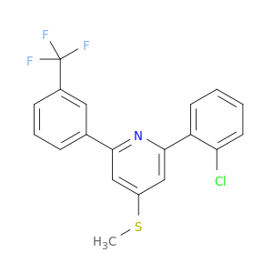 Pyridine,2-(2-chlorophenyl)-4-(methylthio)-6-[3-(trifluoromethyl)phenyl]-