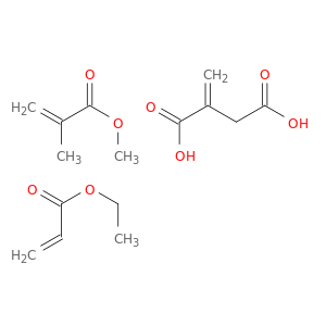 丁二烯酸,2-亚甲基-,具有乙酸乙酯和甲基2-甲基-2-丙酸甲酯的聚合物