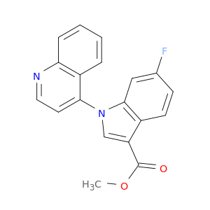 1H-Indole-3-carboxylic acid, 6-fluoro-1-(4-quinolinyl)-, methyl ester