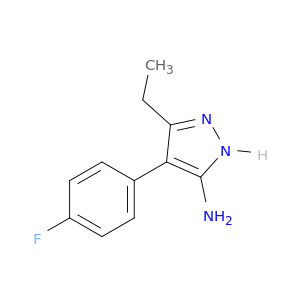 3-Ethyl-4-(4-fluorophenyl)-1H-pyrazol-5-amine