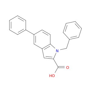 1H-Indole-2-carboxylic acid, 5-phenyl-1-(phenylmethyl)-
